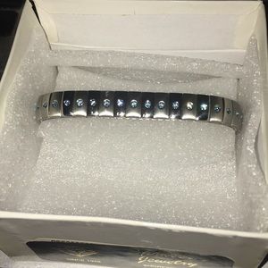 Bracelet with blue charms